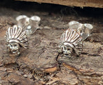Ohrstecker 36 Häuptling - Silber