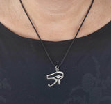 Auge des Horus 120 mit Schlangenkette - Silber