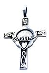 Anhänger 78 Claddagh-Kreuz - Zinn