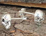 Ohrstecker 49 Totenkopf - Silber