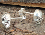 Ohrstecker 49 Totenkopf - Silber
