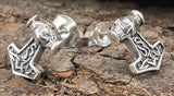 Ohrstecker 29 Thorshammer - Silber