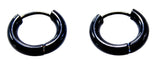 Klappcreole schwarz 10mm - Edelstahl