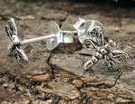 Ohrstecker 55 Libelle - Silber