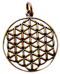 Anhänger 86 Blume des Lebens - Bronze