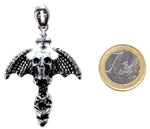 Anhänger 87 Totenkopf - Edelstahl