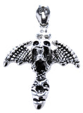 Anhänger 87 Totenkopf - Edelstahl