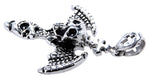 Anhänger 87 Totenkopf - Edelstahl