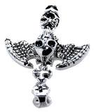 Anhänger 87 Totenkopf - Edelstahl