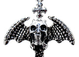 Anhänger 87 Totenkopf - Edelstahl