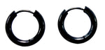 Klappcreole schwarz 12mm - Edelstahl