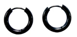 Klappcreole schwarz 12mm - Edelstahl