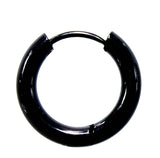 Klappcreole schwarz 12mm - Edelstahl
