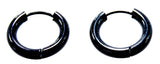Klappcreole schwarz 12mm - Edelstahl