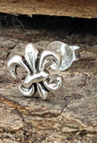 Ohrstecker 35 Fleur-de-Lys - Silber