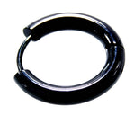 Klappcreole schwarz 12mm - Edelstahl