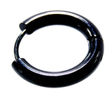 Klappcreole schwarz 12mm - Edelstahl