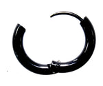 Klappcreole schwarz 12mm - Edelstahl