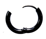 Klappcreole schwarz 12mm - Edelstahl