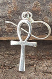 Ohrring 24 Ankh - Silber