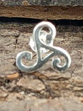 Ohrstecker 40 Triskele - Silber