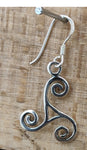 Ohrring 19 Triskele - Silber