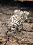 Ohrstecker 36 Häuptling - Silber