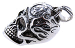 Totenkopf 91 mit Königskette - Edelstahl