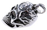 Totenkopf 91 mit Königskette - Edelstahl