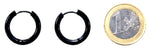 Klappcreole schwarz 14mm - Edelstahl