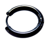 Klappcreole schwarz 14mm - Edelstahl