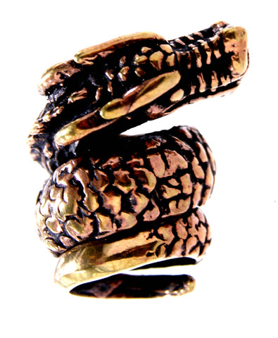 Bartperle Drache 8 mm - Bronze