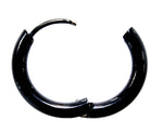 Klappcreole schwarz 14mm - Edelstahl