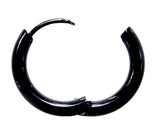 Klappcreole schwarz 14mm - Edelstahl