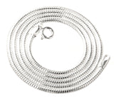 Totenkopf 181 mit Schlangenkette - Silber