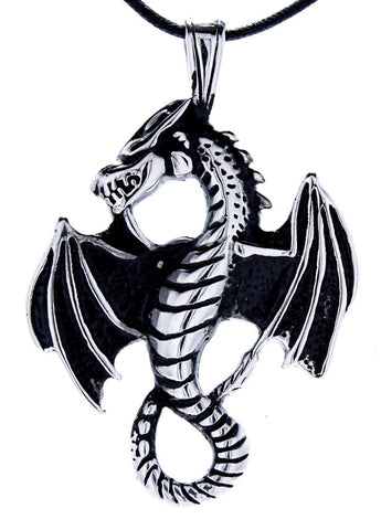 Anhänger 112 Drache - Edelstahl