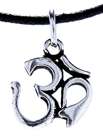 Om / Aum 121 mit Schlangenkette - Silber