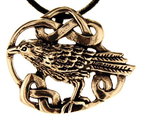 Anhänger 124 Rabe - Bronze