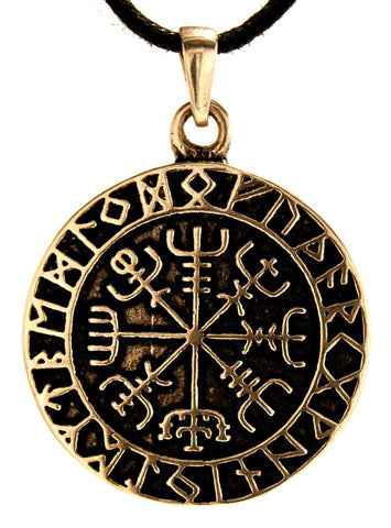 Anhänger 126 Wikinger Kompass - Bronze
