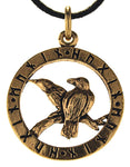 Anhänger 137 Raben - Bronze