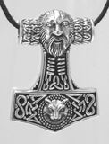 Thorshammer 145 mit Königskette - Silber