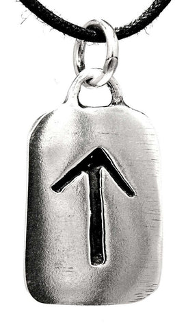 Rune Tiwaz 156 mit Schlangenkette - Silber