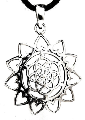 Anhänger 203 Blume des Lebens - Silber