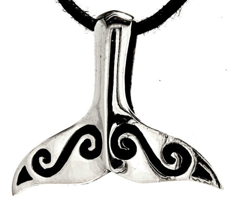 Walflosse 238 mit Korbkette - Silber