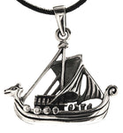 Wikinger-Schiff 240 mit Schlangenkette - Silber