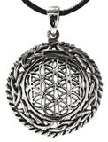 Anhänger 256 Blume des Lebens - Silber