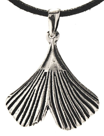 Anhänger 261 Ginkgo-Blatt - Silber