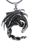 Drache 288 mit Schlangenkette - Silber