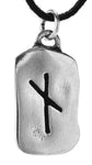 Rune Nauthiz 303 mit Schlangenkette - Silber