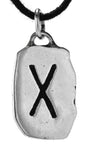 Rune Gebo 304 mit Schlangenkette - Silber